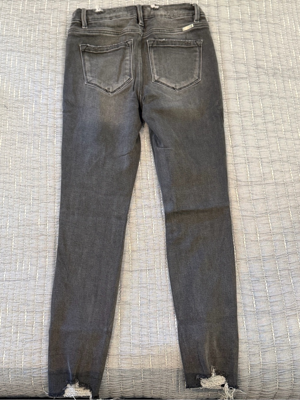 KanCan Gray Distressed Skinny Jeans